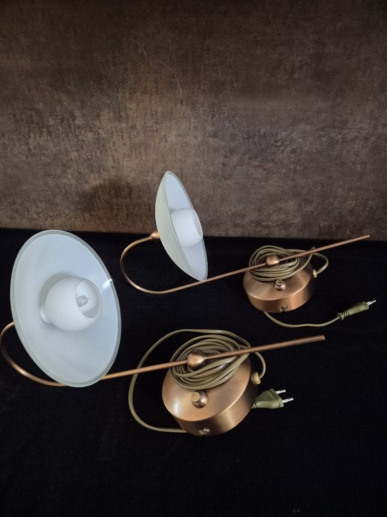 Wandlamp - Steinhauer - Geborsteld metaal - Dimmer - 2 Stuks, Gebruikt, Met schakelaar, Meerkleurig, Overige fittingen