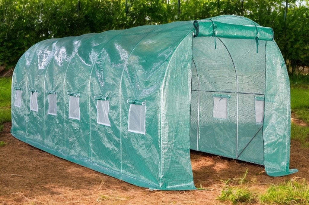 Tunnelkas | Tuinkas | Broeikas | Foliekas | 200x600x200cm, Tuin en Terras, Kassen, Staal, Folie, Info@lendo-online.eu, Kweekkas