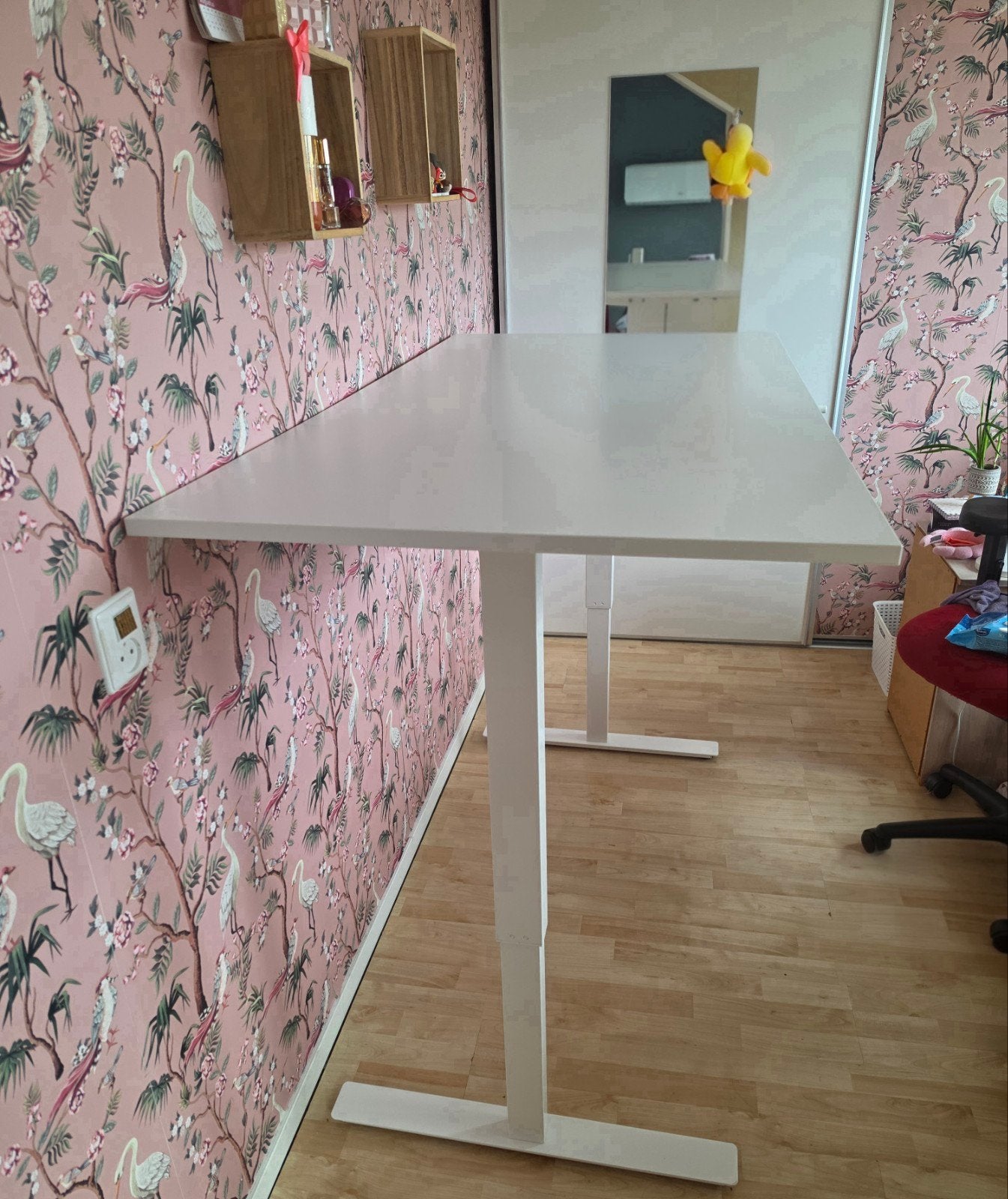 Verstelbaar bureau IKEA in zeer goede staat, Ophalen, Zit-sta bureau, 160 cm, In hoogte verstelbaar