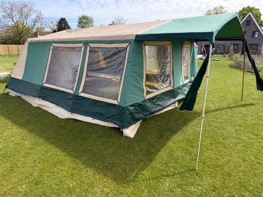 6 persoons bungalowtent - de Wit, Ophalen, Gebruikt, Tot en met 6