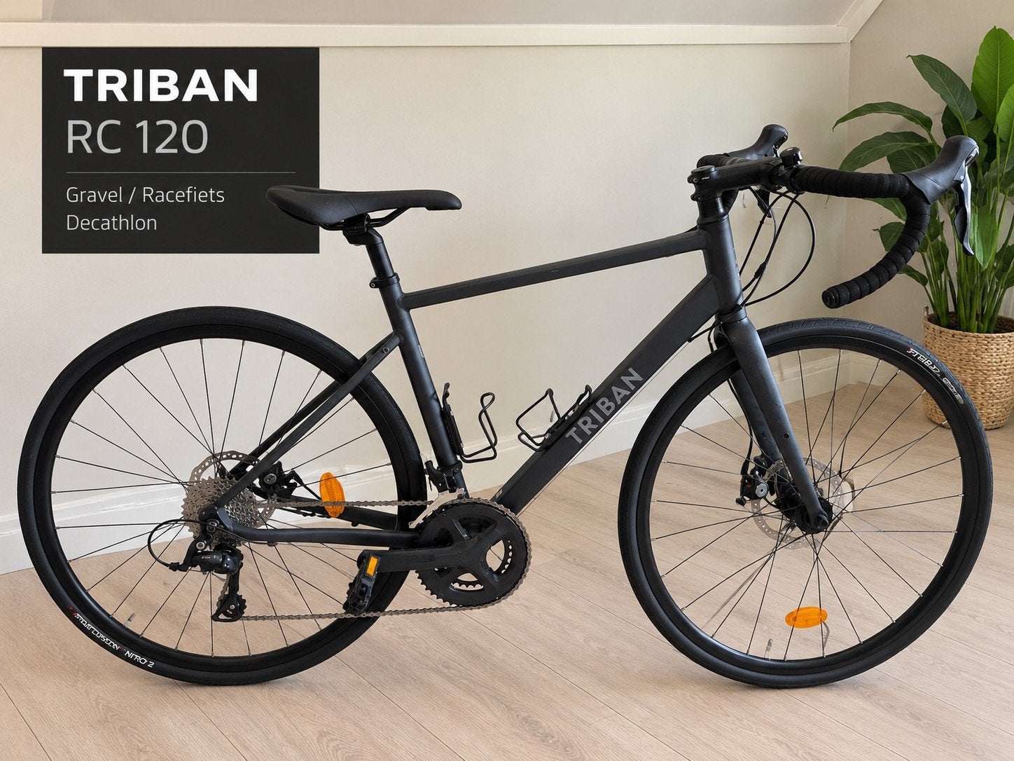 TRIBAN RC 120 Racefiets heren/dames Decathlon, Fietsen en Brommers, Aluminium, Zo goed als nieuw, Dames, Schijfrem