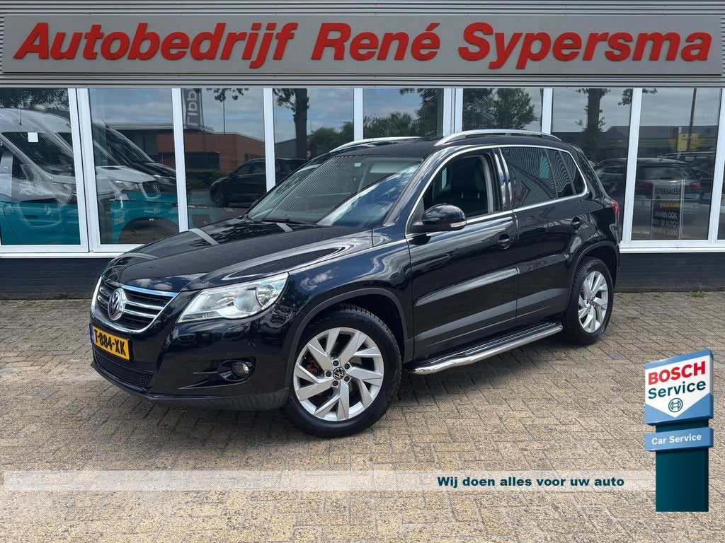 Volkswagen Tiguan 2.0 TSI Sport&Style 4Motion | Trekhaak | P, Auto's, Automaat, Gebruikt, Zwart, 4 cilinders