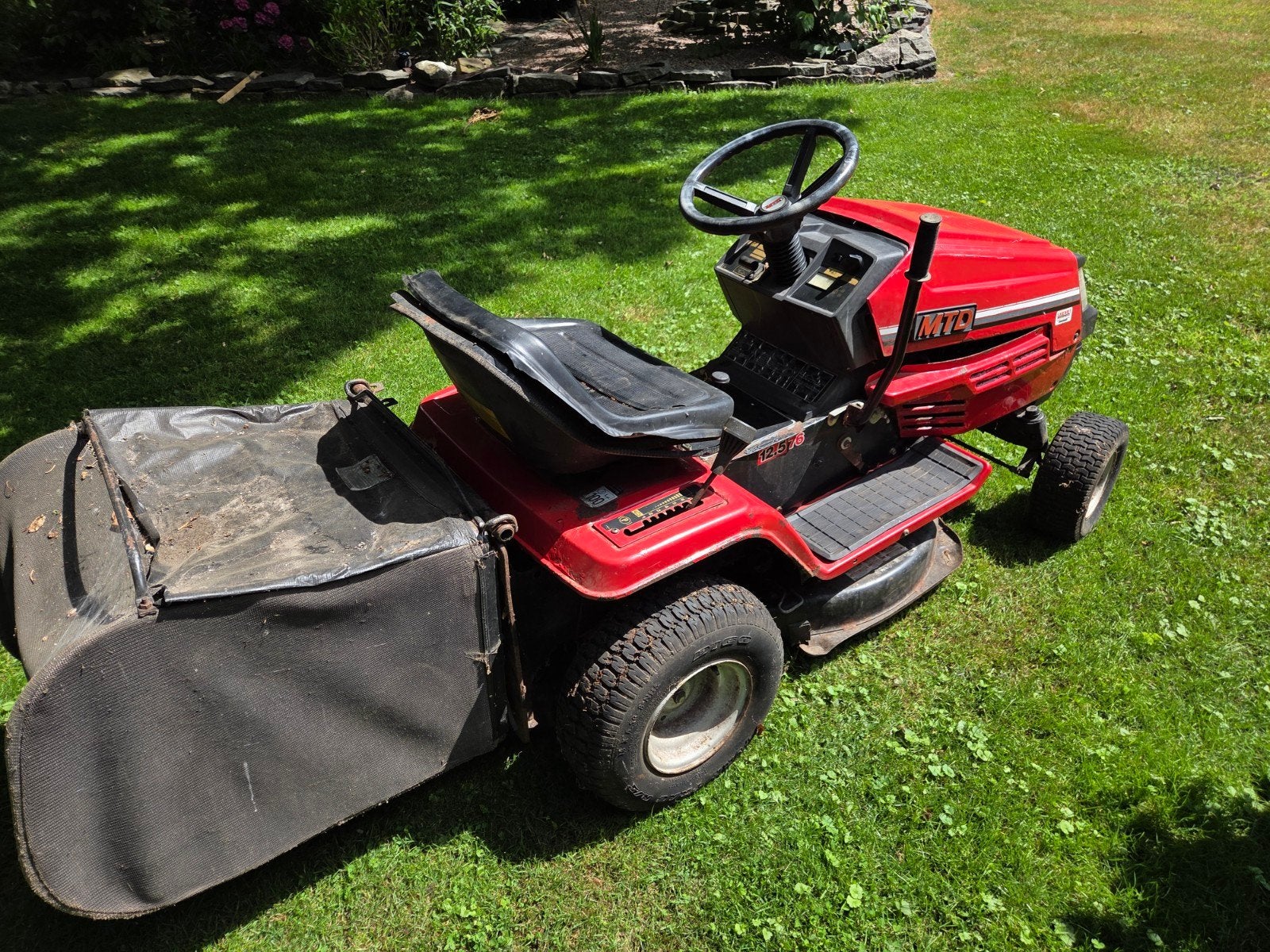 MTD zitmaaier met werk, Tuin en Terras, Zitmaaiers, Ophalen, Gebruikt