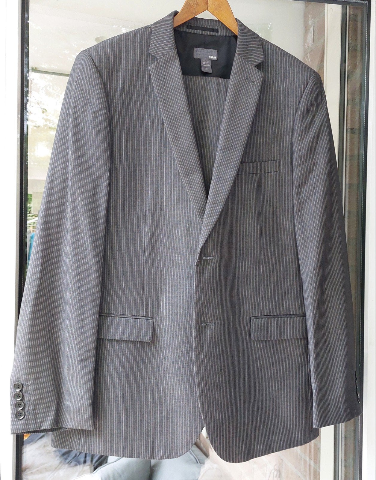 Kostuum van H&M, Maat 52/54 (L), Verzenden, Gedragen, Grijs