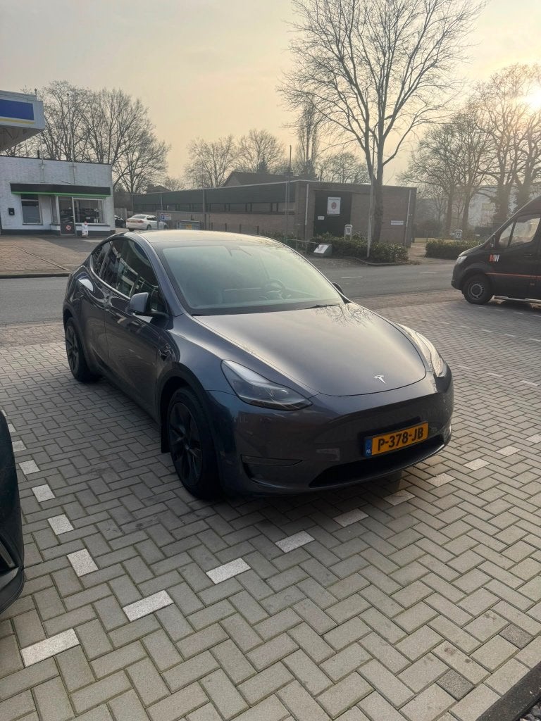 Tesla Model Y Long Range Dual Motor - Midnight Silver, Auto's, Automaat, Zwart, Adaptive Cruise Control, Leder