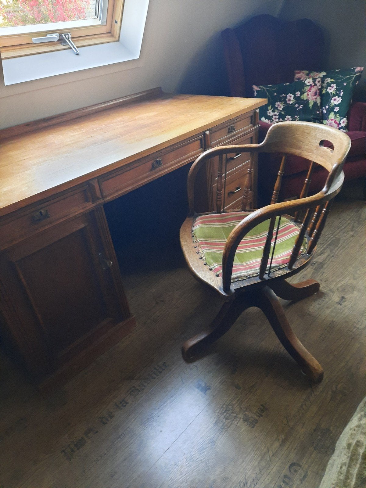 antiek bureau en bureau stoel, Antiek en Kunst, Ophalen