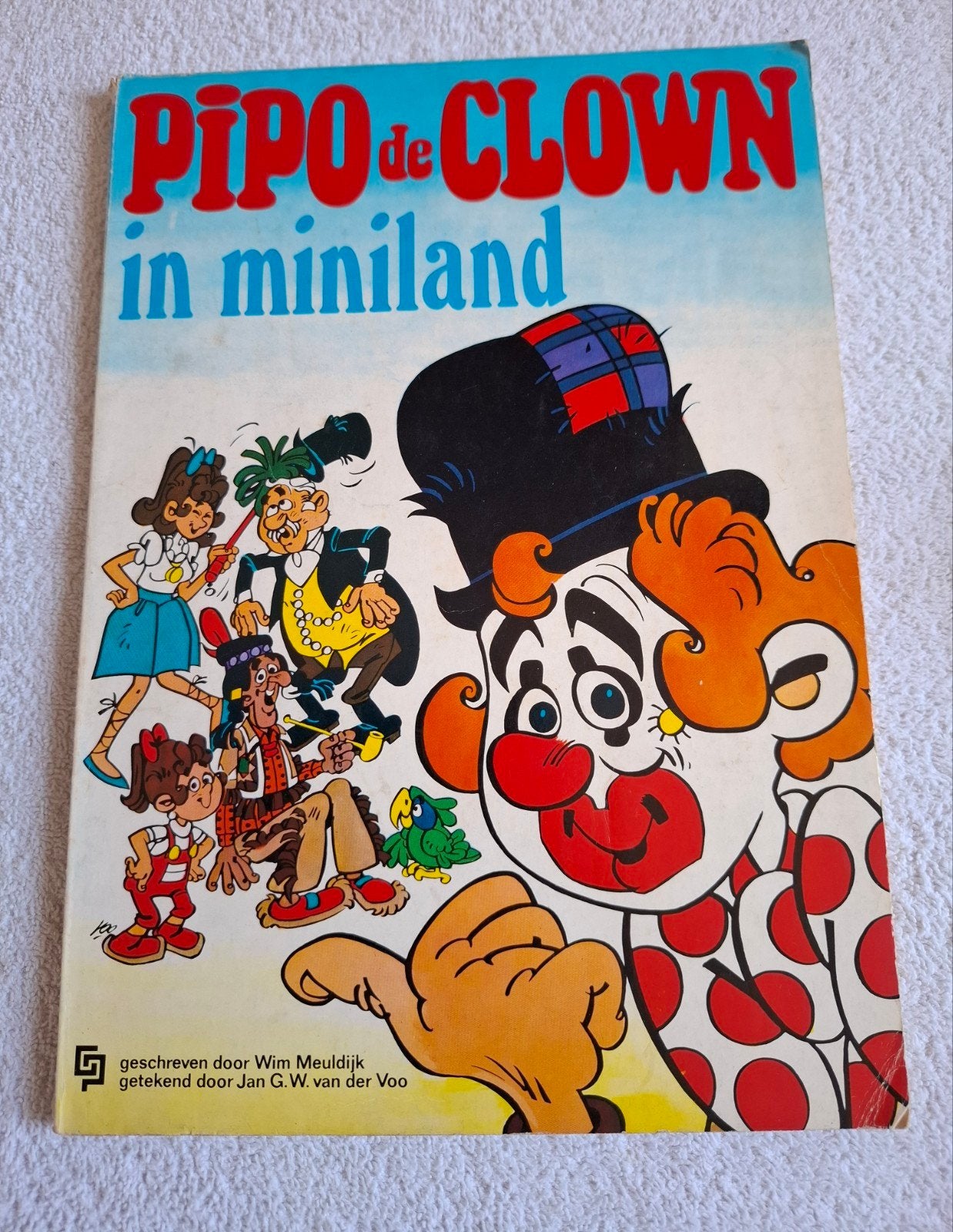 Pipo de Clown in Miniland - Vintage stripboek, Boeken, Stripboeken, Eén stripboek, Ophalen of Verzenden, Gelezen, Wim Meuldijk