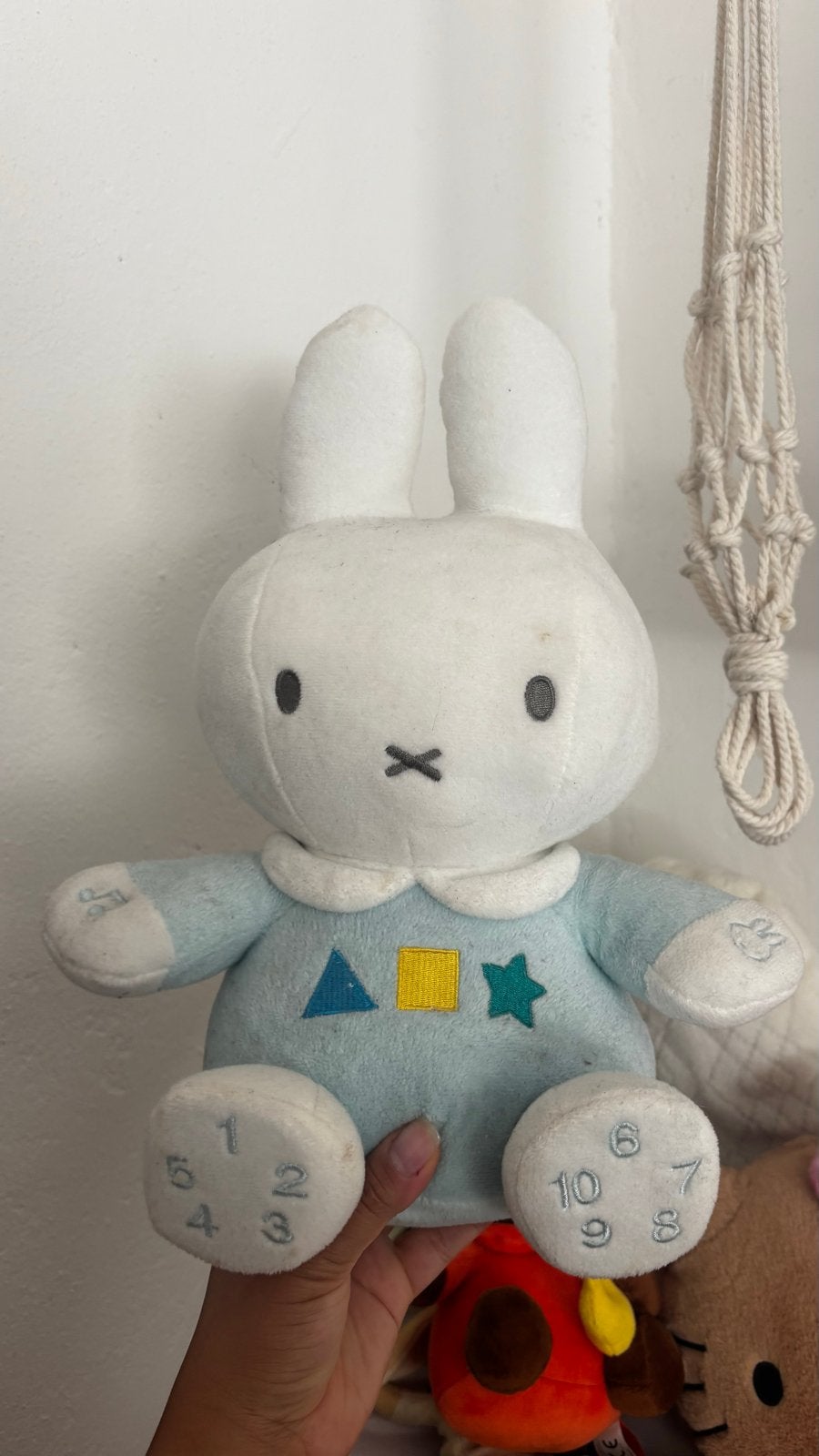 Nijntje knuffel met cijfers en vormen, Ophalen, Gebruikt, Overige merken, Blauw