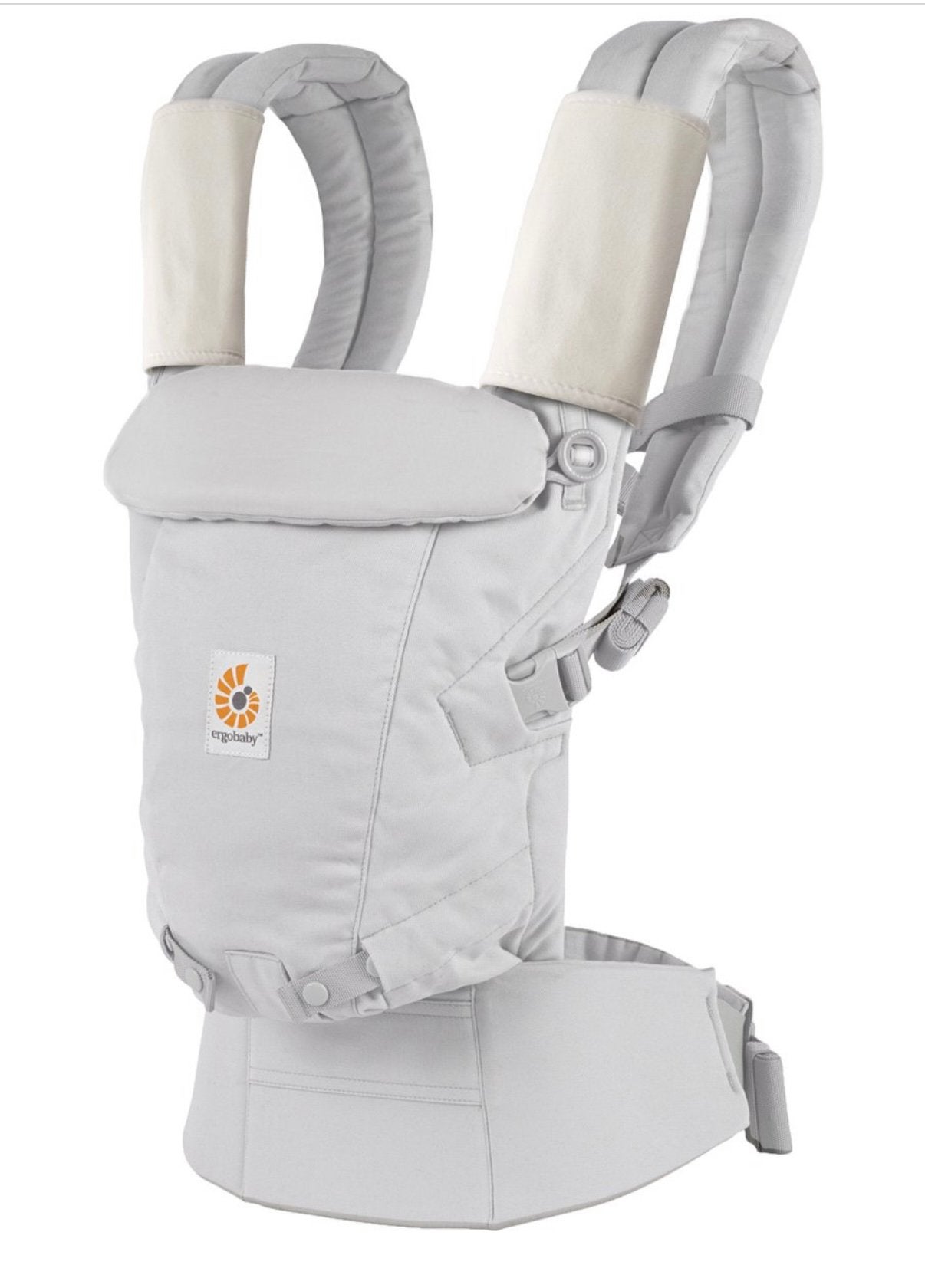 Ergobaby Adapt SoftTouch Cotton Draagzak - Pearl Grey, Kinderen en Baby's, Babydragers en Draagdoeken, Overige merken, Buik of Rug