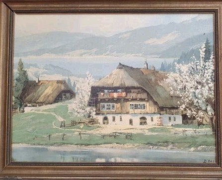 Olieverfschilerij van Arno Lemke, Ophalen of Verzenden