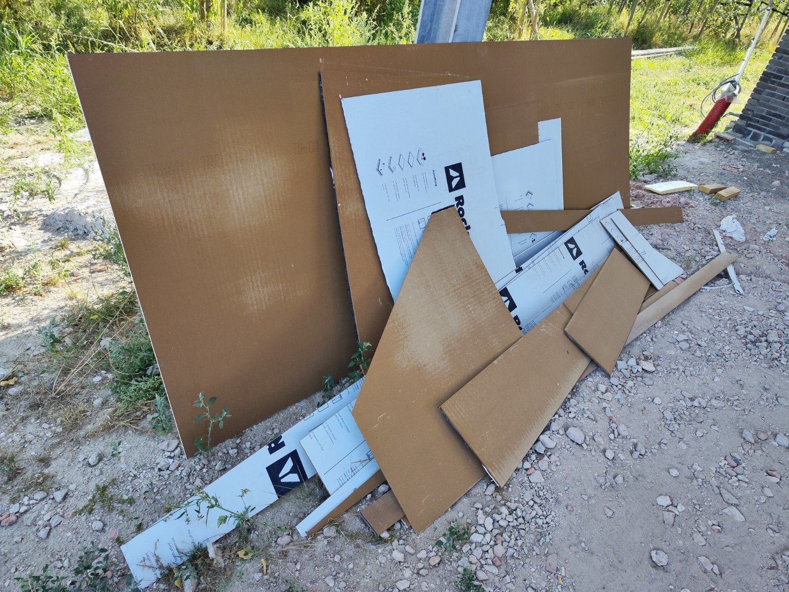Rockpanel ral9010 wit. volle plaat en reststukken, Ophalen, Nieuw