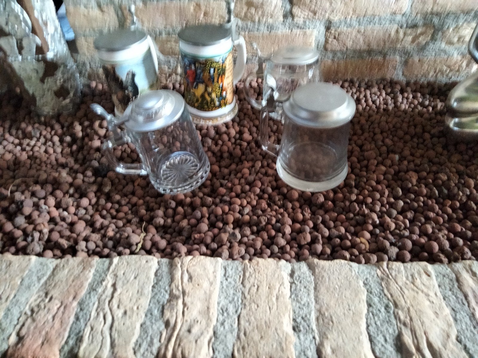 Set van 5 vintage bierpullen met deksel, Ophalen