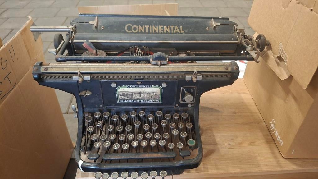 Antieke Continental typemachine, Diversen, Typemachines, Ophalen