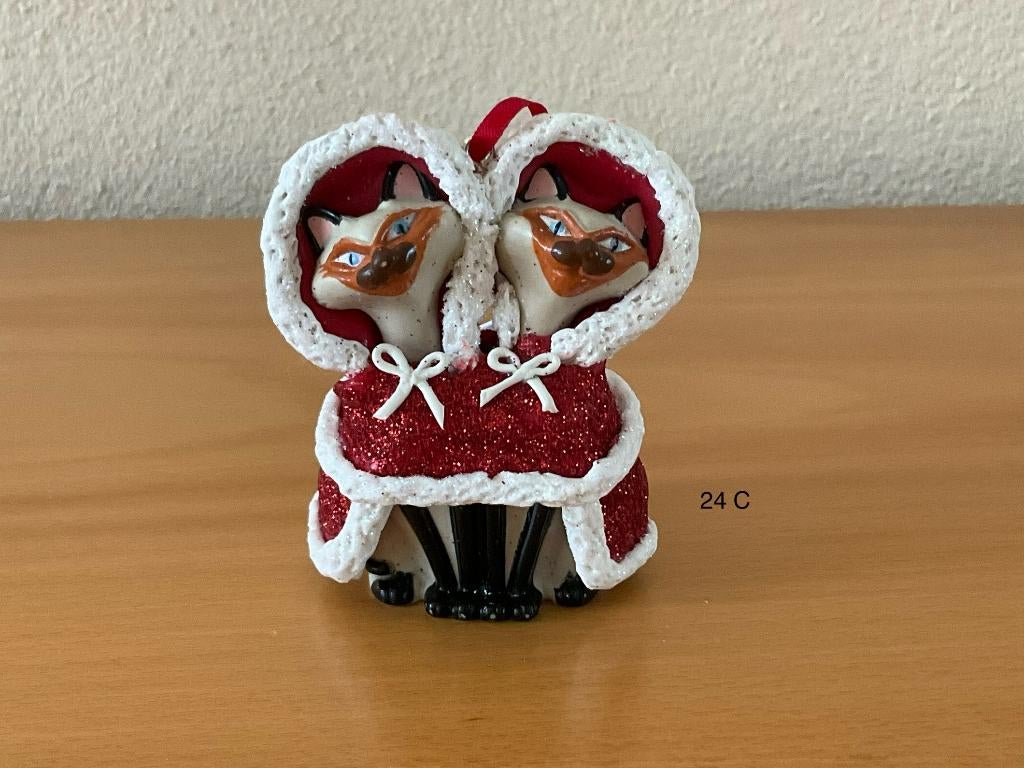 Disney Lady vagebond - kerstboom hanger - ornament Si en Am, Verzamelen, Disney, Ophalen of Verzenden, Overige figuren, Zo goed als nieuw