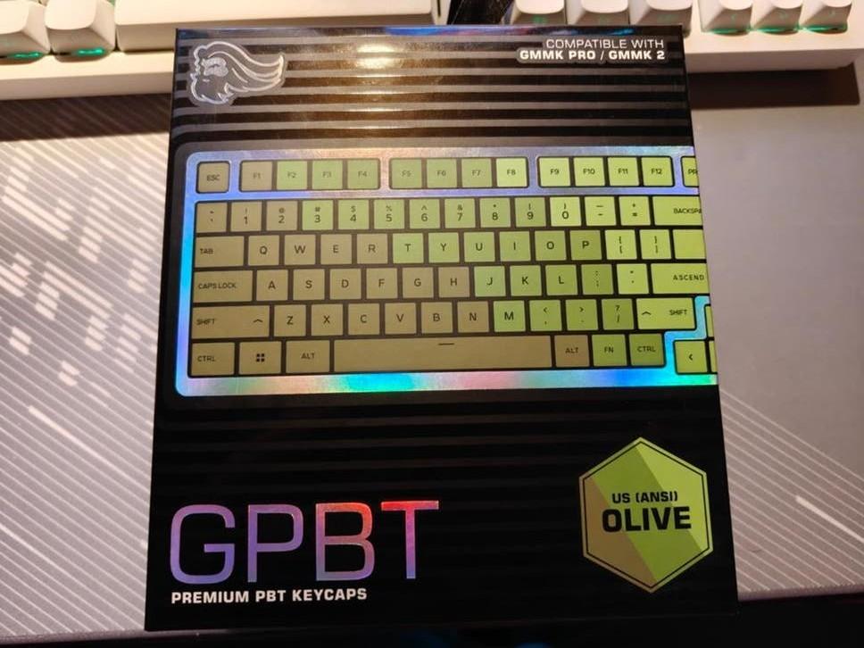 Glorious GPBT olive keycaps, Ophalen of Verzenden, Nieuw