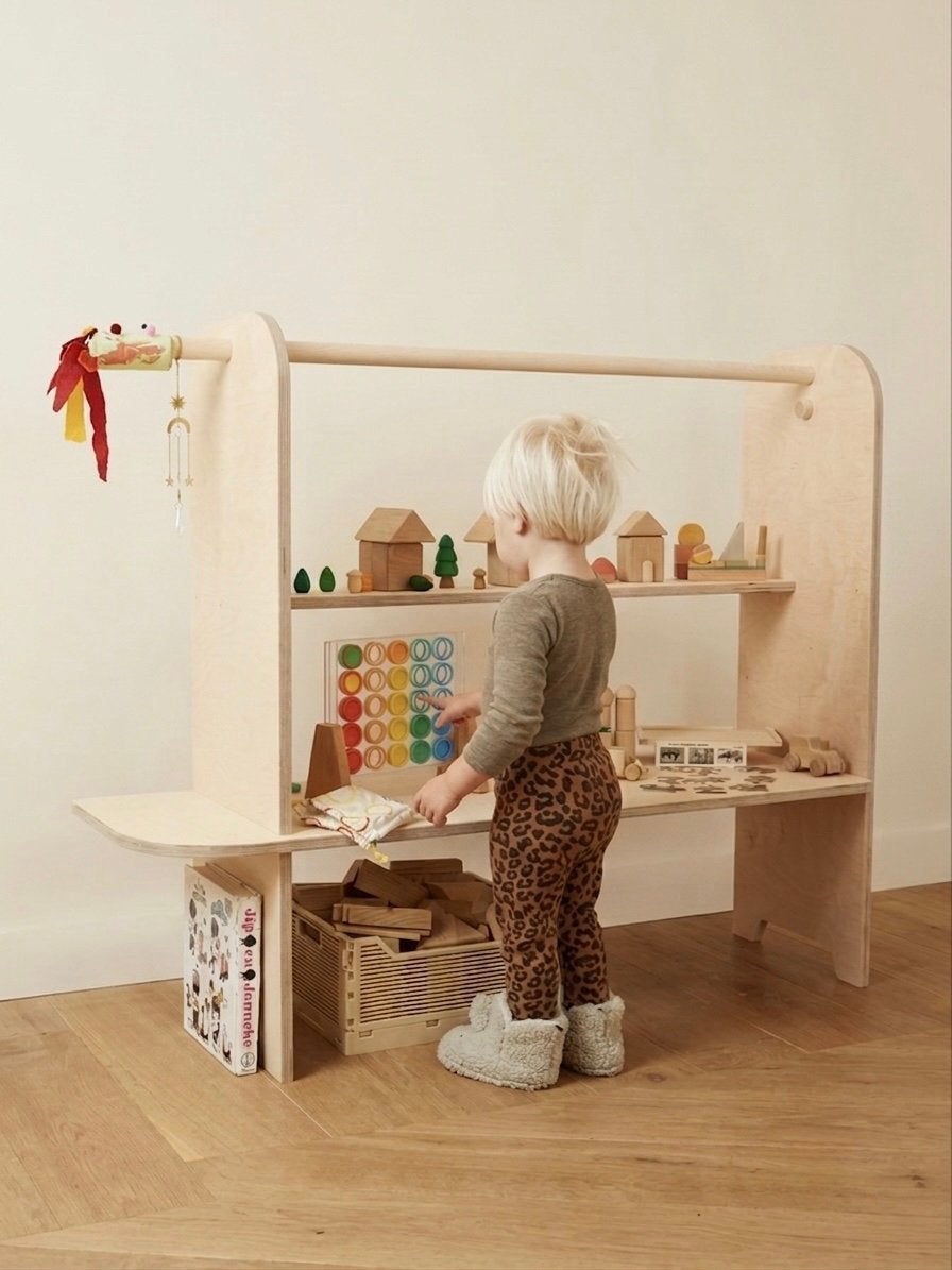 Handgemaakte Montessori Speelkast - Berken Multiplex, Ophalen, Nieuw, Kast
