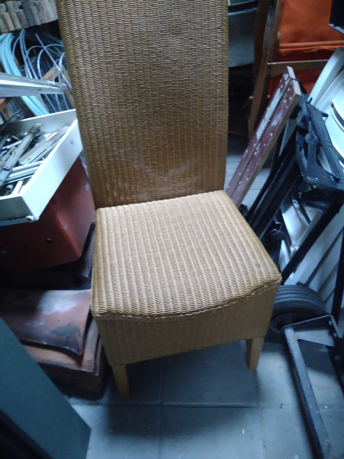 Rieten stoelen, 4stuks, Tuin en Terras, Tuinstoelen, Ophalen, Rotan