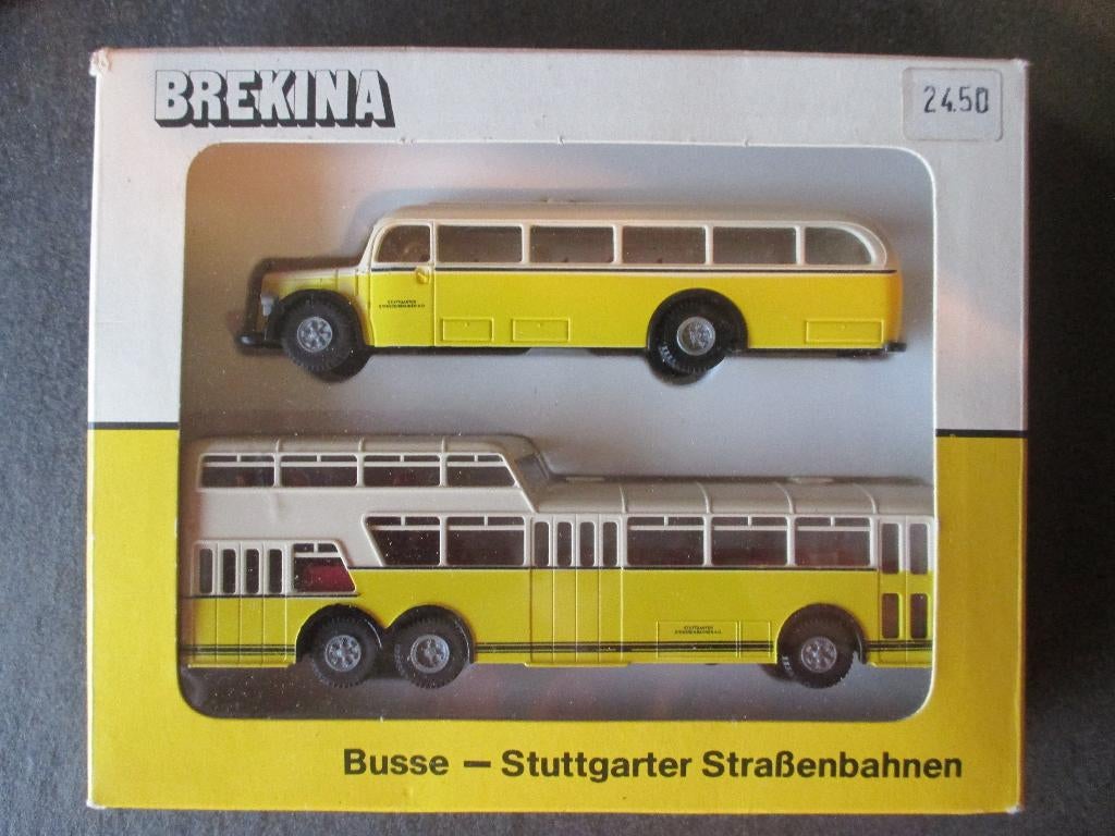 Mercedes Benz Bus Set - Brekina Stuttgarter Strassenbahnen, Hobby en Vrije tijd, Modelauto's | 1:87, Ophalen of Verzenden, Nieuw