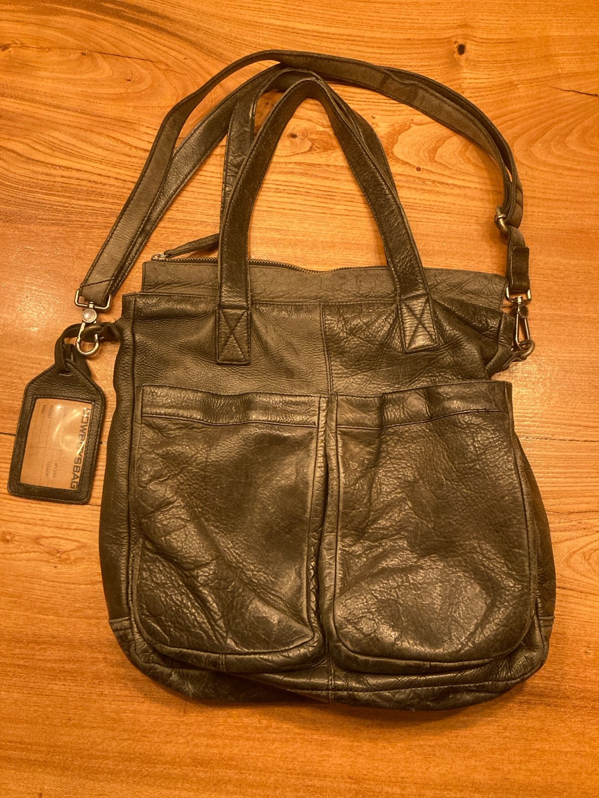 Cowboysbag The Bag Laptoptas Zwart Leer, Ophalen of Verzenden, Gebruikt, Zwart, Handtas