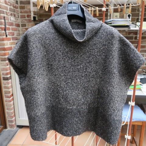 Oversized mouwloze pull spikkels Fabiana Filippi mt TU (44), Maat 42/44 (L), Ophalen of Verzenden, Zo goed als nieuw, Grijs