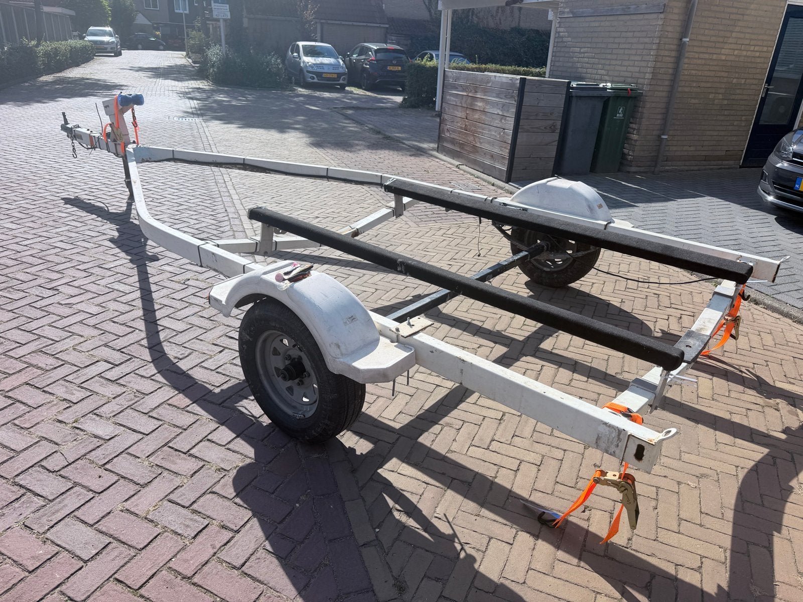 Stallingstrailer voor boot z.g.a.n. banden!, Ophalen, Minder dan 1500 kg, Gebruikt, 6 tot 9 meter