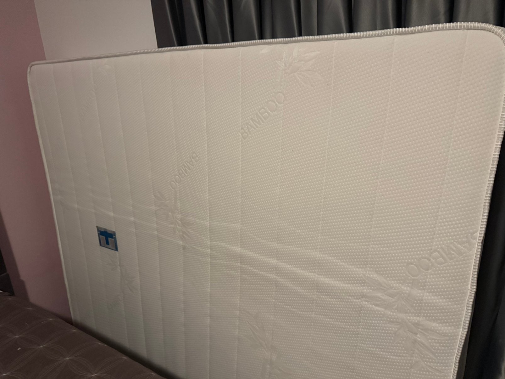 Bamboo matras 160/200/20, Ophalen, Zo goed als nieuw, Eenpersoons