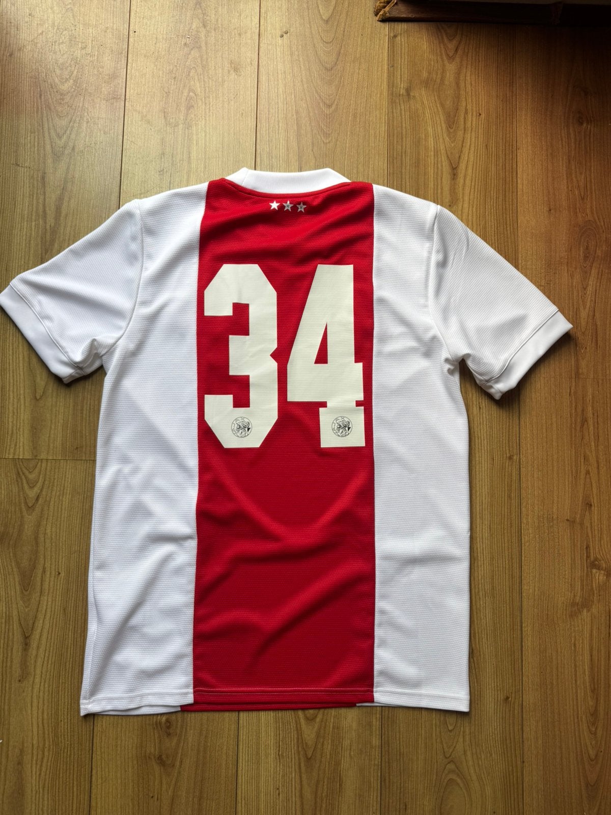 Origineel voetbalshirt Ajax Amsterdam Abdelhak Nouri #34, Sport en Fitness, Maat M, Ophalen of Verzenden, Zo goed als nieuw