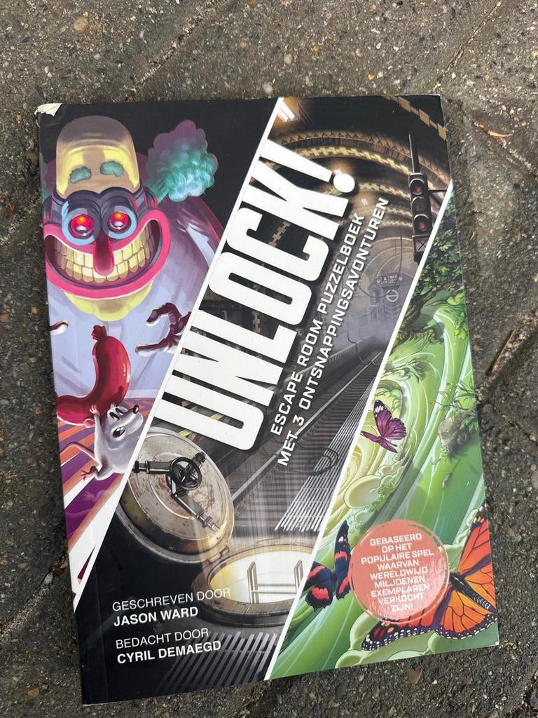 Unlock! Escape Room Puzzelboek - 3 Avonturen, Ophalen of Verzenden, Gebruikt, Puzzelboek
