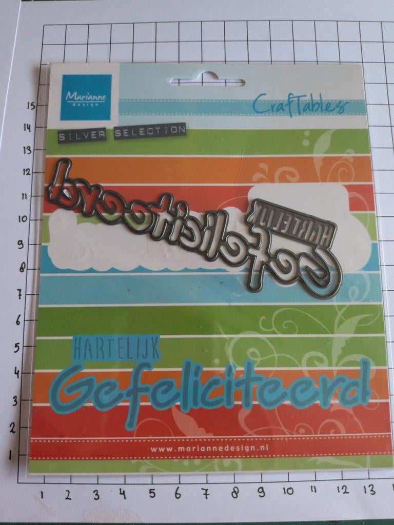 Marianne Design hartelijk gefeliciteerd craftables, Ophalen of Verzenden, Overige thema's, Pons of Mal