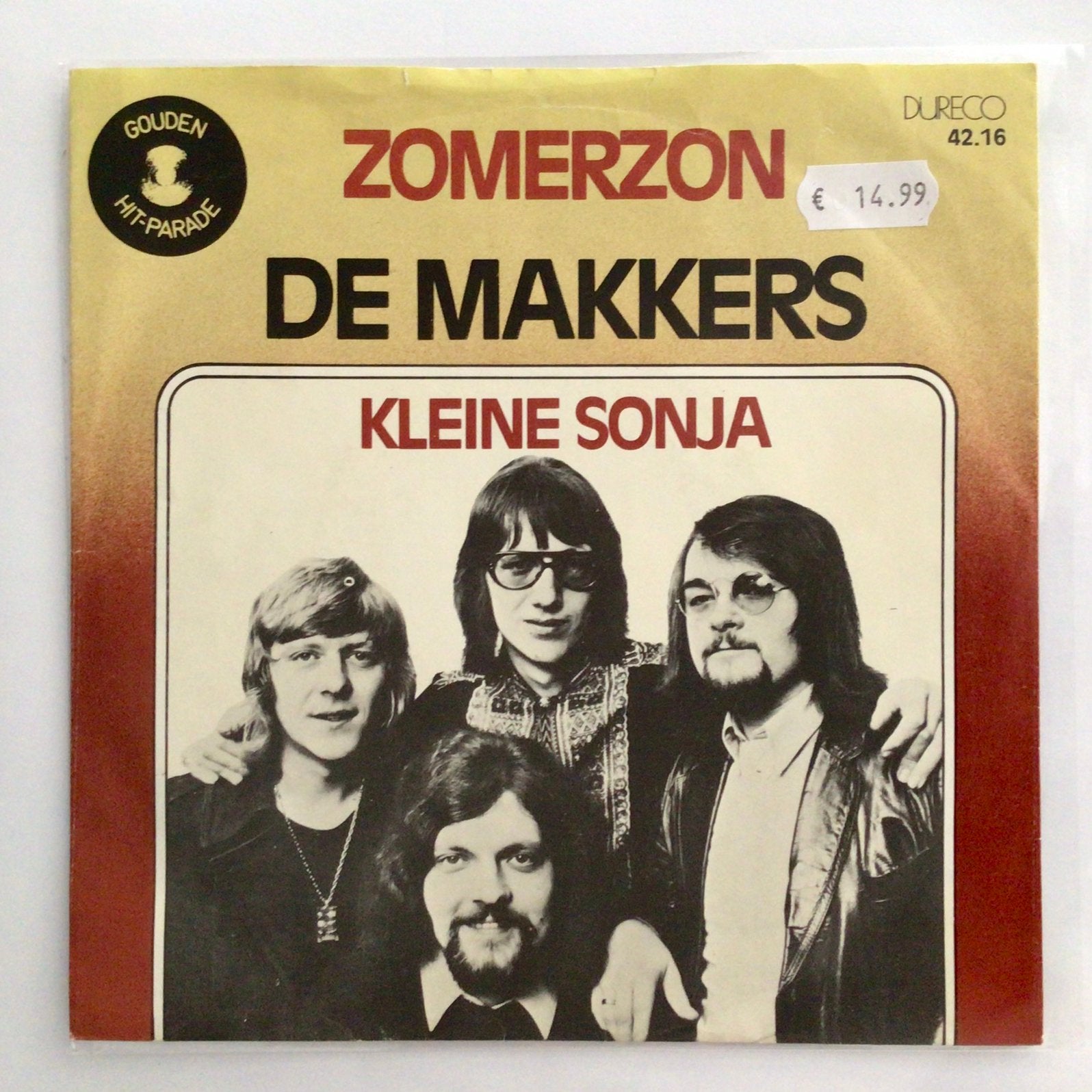 De Makkers - Zomerzon, Cd's en Dvd's, Vinyl Singles, Ophalen of Verzenden, Zo goed als nieuw, Nederlandstalig