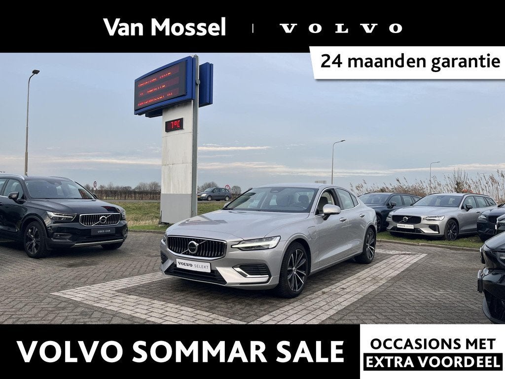 Volvo S60 Recharge T6 AWD Core | 18 Inch Velgen | Keyless En, Auto's, Volvo, Bedrijf, Te koop, S60, 4x4, ABS, Adaptive Cruise Control