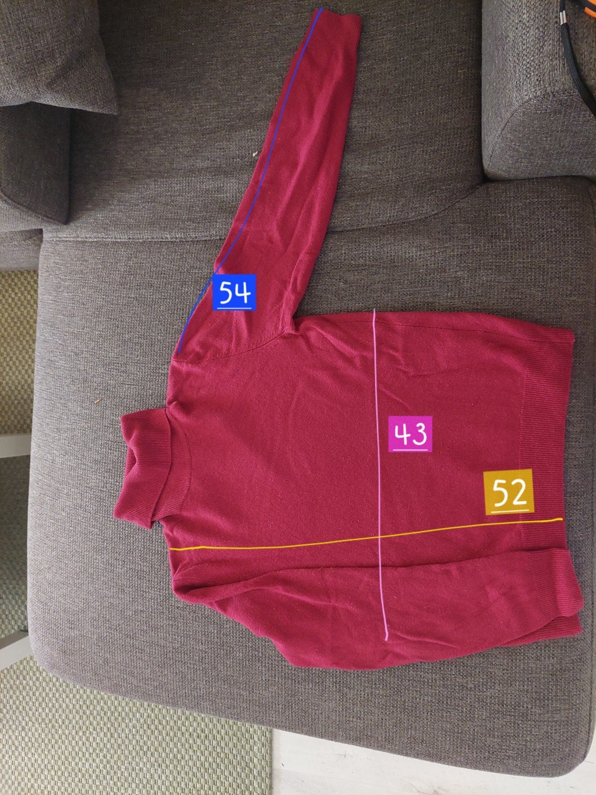 Fuchsia coltrui van Benetton, 100% scheerwol, Kleding | Dames, Maat 38/40 (M), Benetton, Ophalen of Verzenden, Zo goed als nieuw