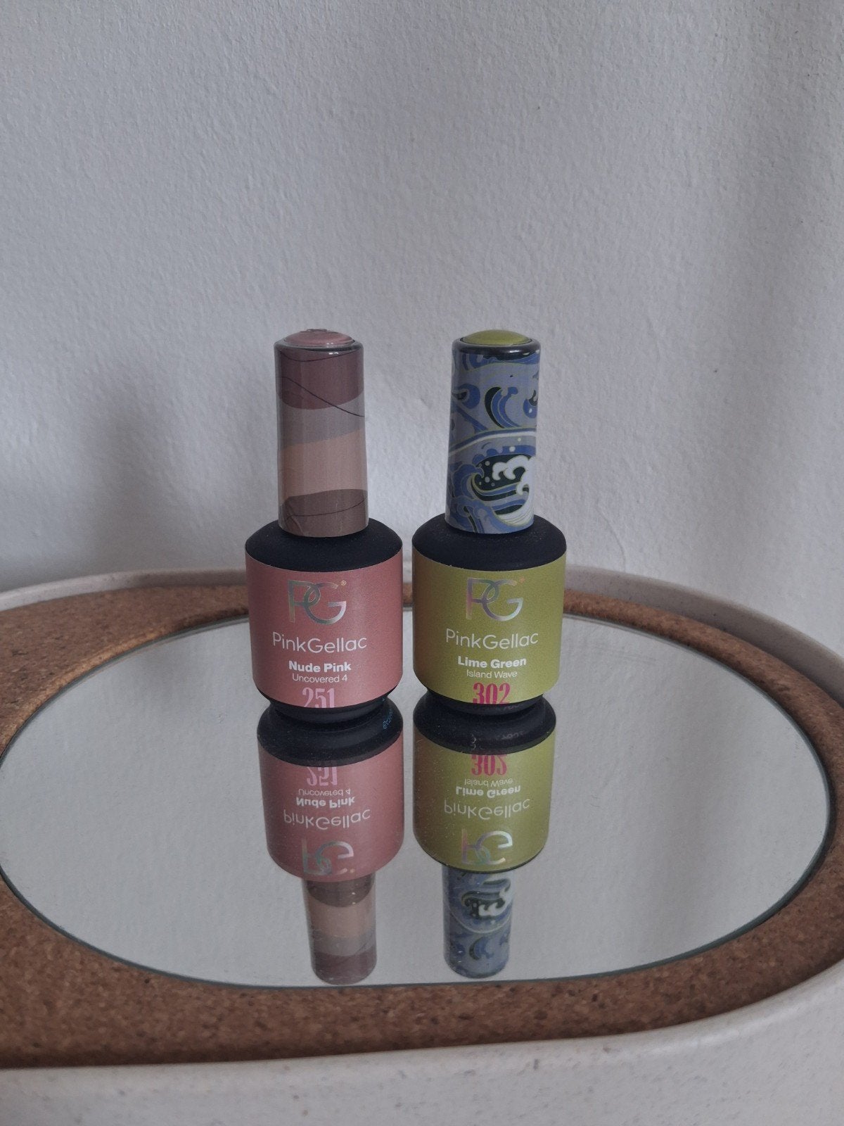 Pink Gellac gellak Nude Pink & Lime Green, Ophalen of Verzenden