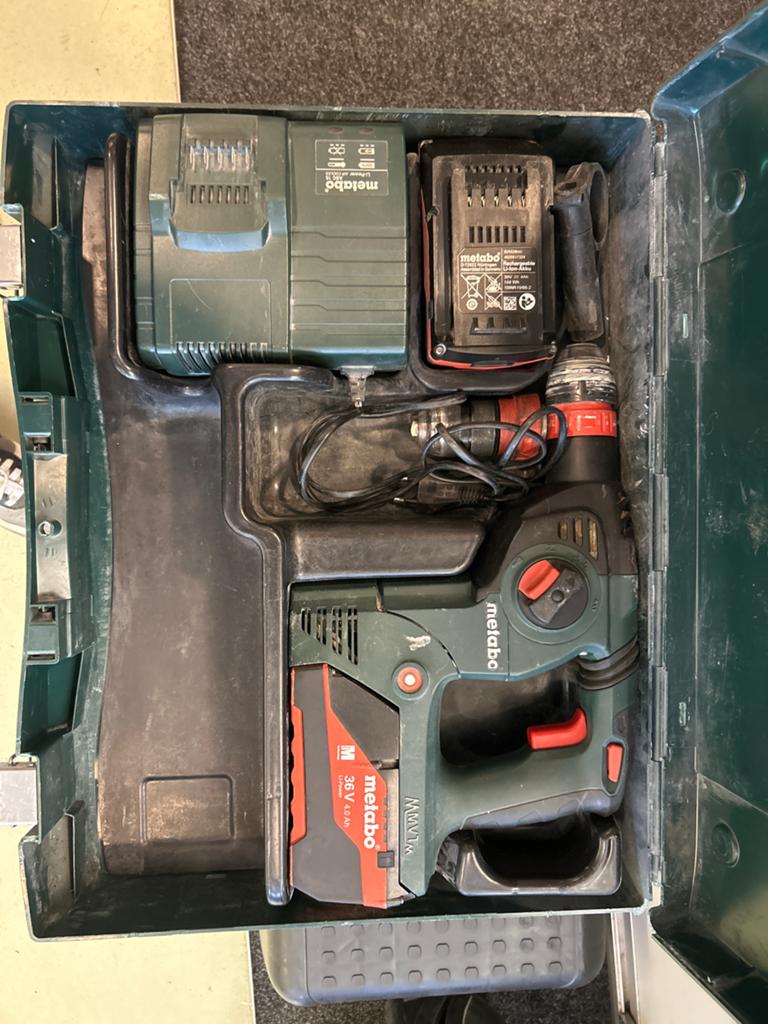 Metabo Accu Boorhamer KHA 36 LTX, Boor- en/of Breekhamer, Ophalen of Verzenden, Nvt, Klopboormechanisme