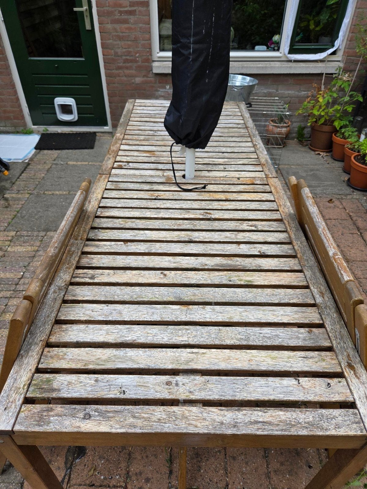 IKEA NÄMMARÖ tuintafel (200x75 cm), Ophalen, Gebruikt, Rechthoekig, Hout
