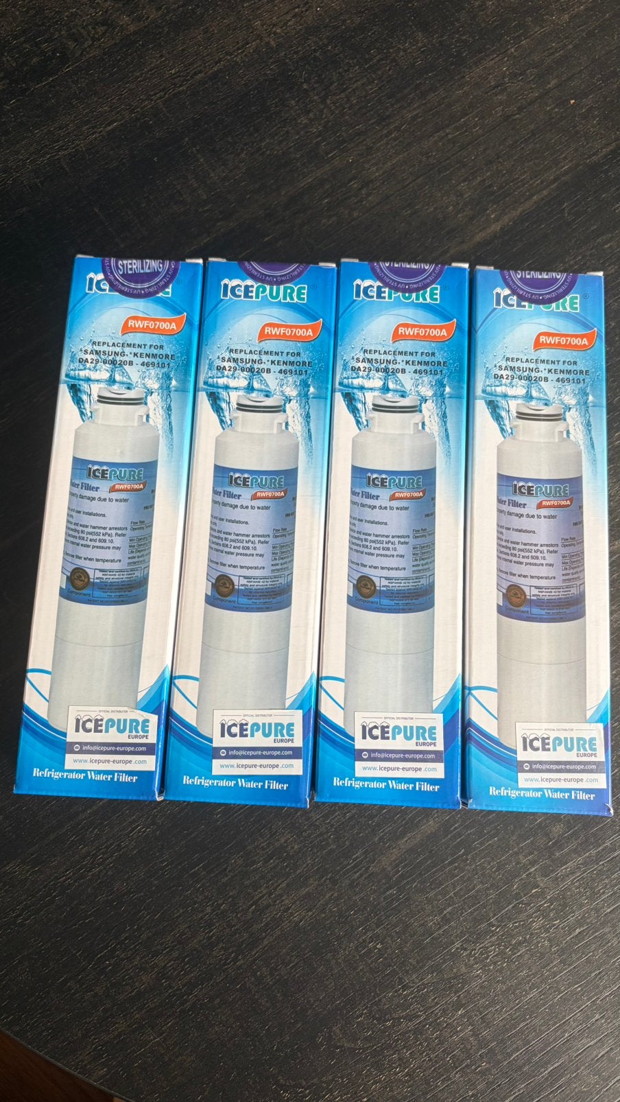 4x ICEPURE RWF0700A Waterfilter voor Samsung DA29-00020B, Witgoed en Apparatuur, Onderdelen en Toebehoren, Ophalen of Verzenden