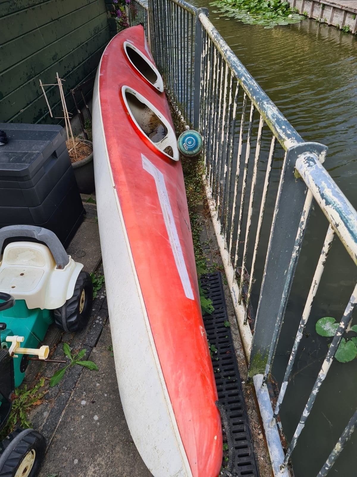 2 persoons kano, Watersport en Boten, Kano's, Ophalen, Gebruikt, Met peddels, Overige typen