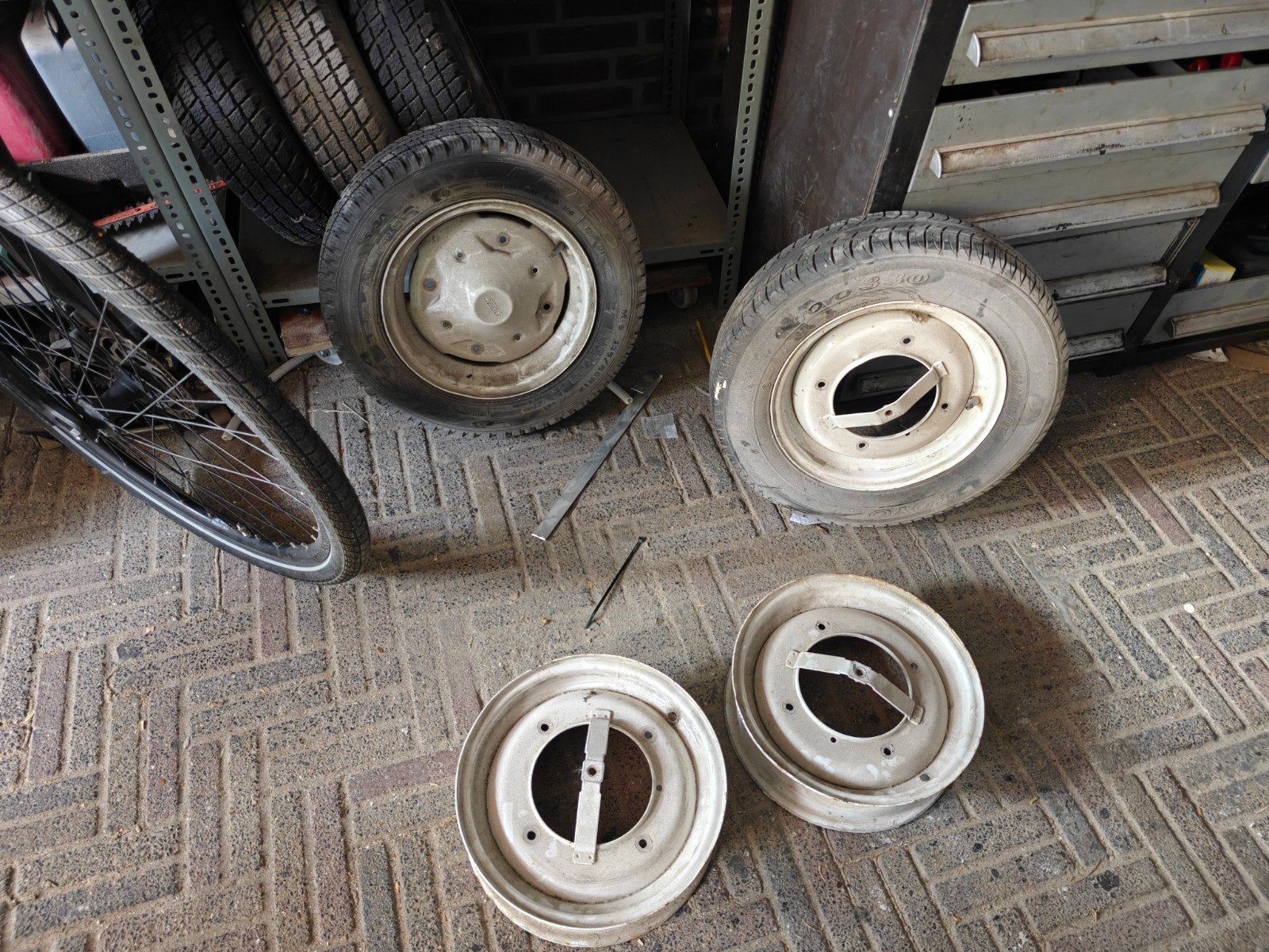 Fiat 500R velgen en banden, Auto diversen, Ophalen