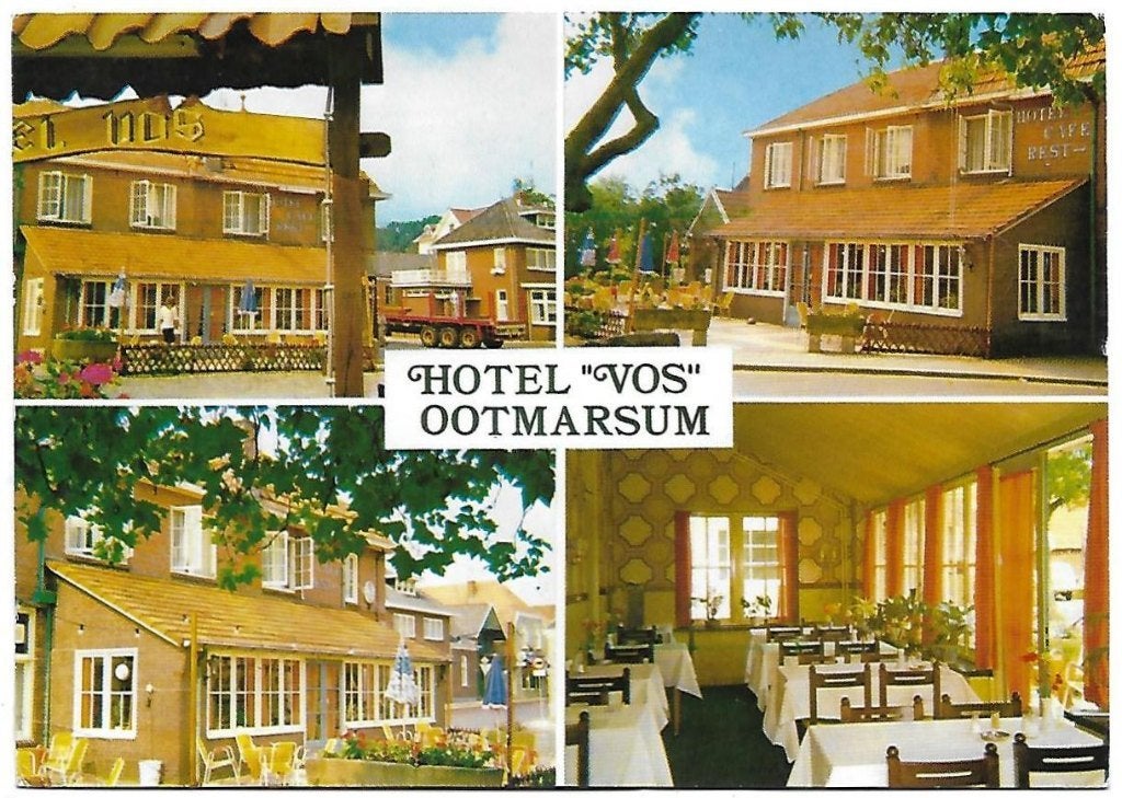 C68 gelopen ansichtkaart ootmarsum hotel vos, Verzamelen, Ophalen of Verzenden, Voor 1920, Overijssel