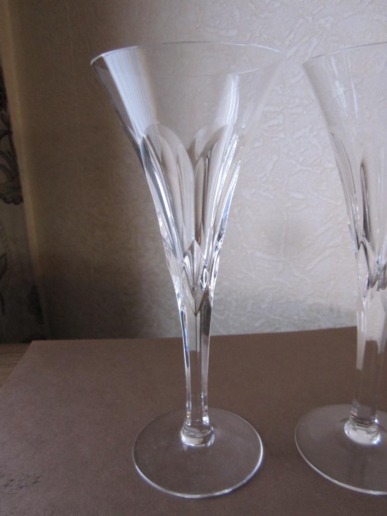 Vier Ceska crystal - Boheems kristal model Danielle glazen, Antiek en Kunst, Antiek | Glas en Kristal, Verzenden