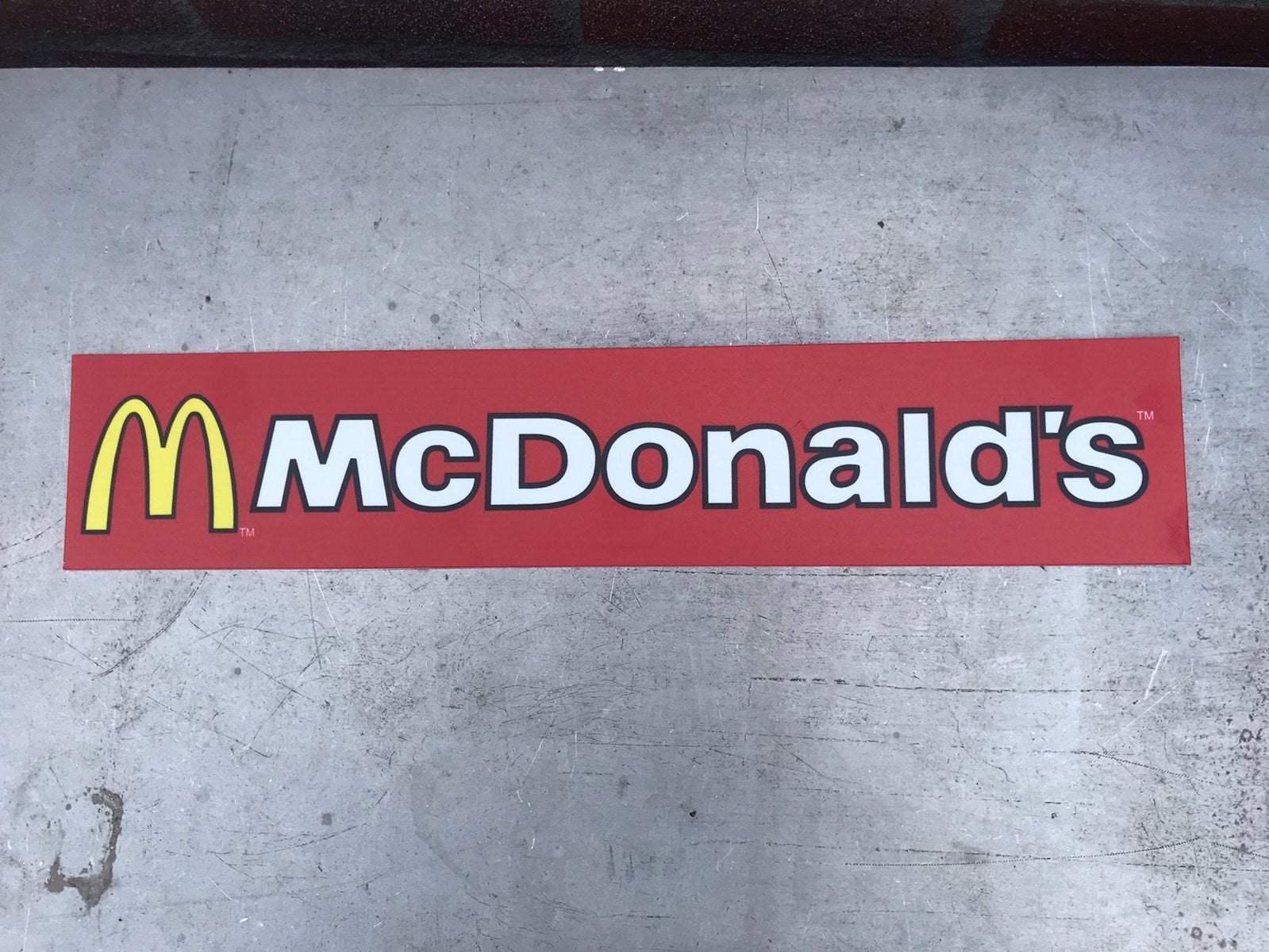 MC Donalds reclame plaat, Ophalen of Verzenden, Reclamebord