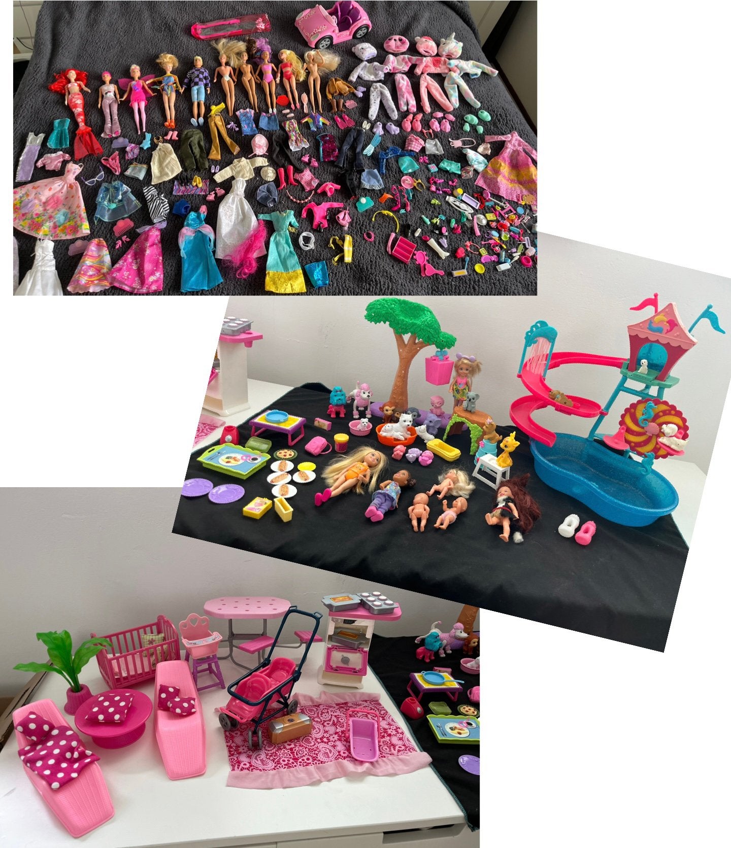 Barbie Chelsea dieren set divers grote set speelgoed, Ophalen of Verzenden, Gebruikt, Barbie