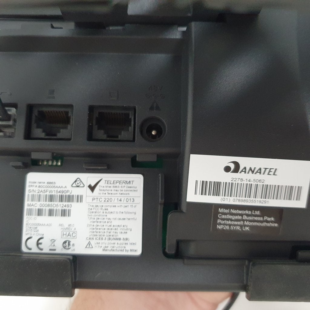 Mitel 6863i - Vaste telefoon - Zwart, Niet ingevuld, Niet ingevuld, Ophalen of Verzenden, Zo goed als nieuw
