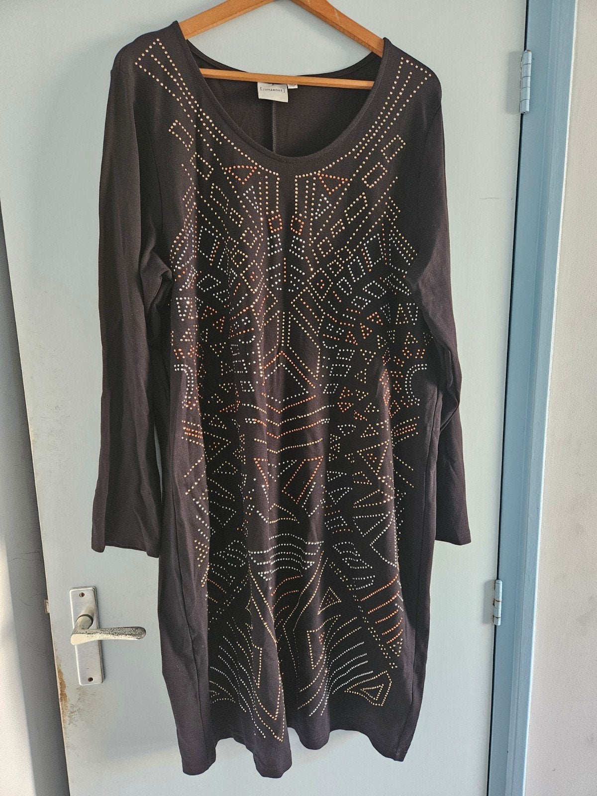 Junarose Jurk XXL met studs, Kleding | Dames, Junarose, Zwart, Maat 46/48 (XL) of groter, Ophalen of Verzenden