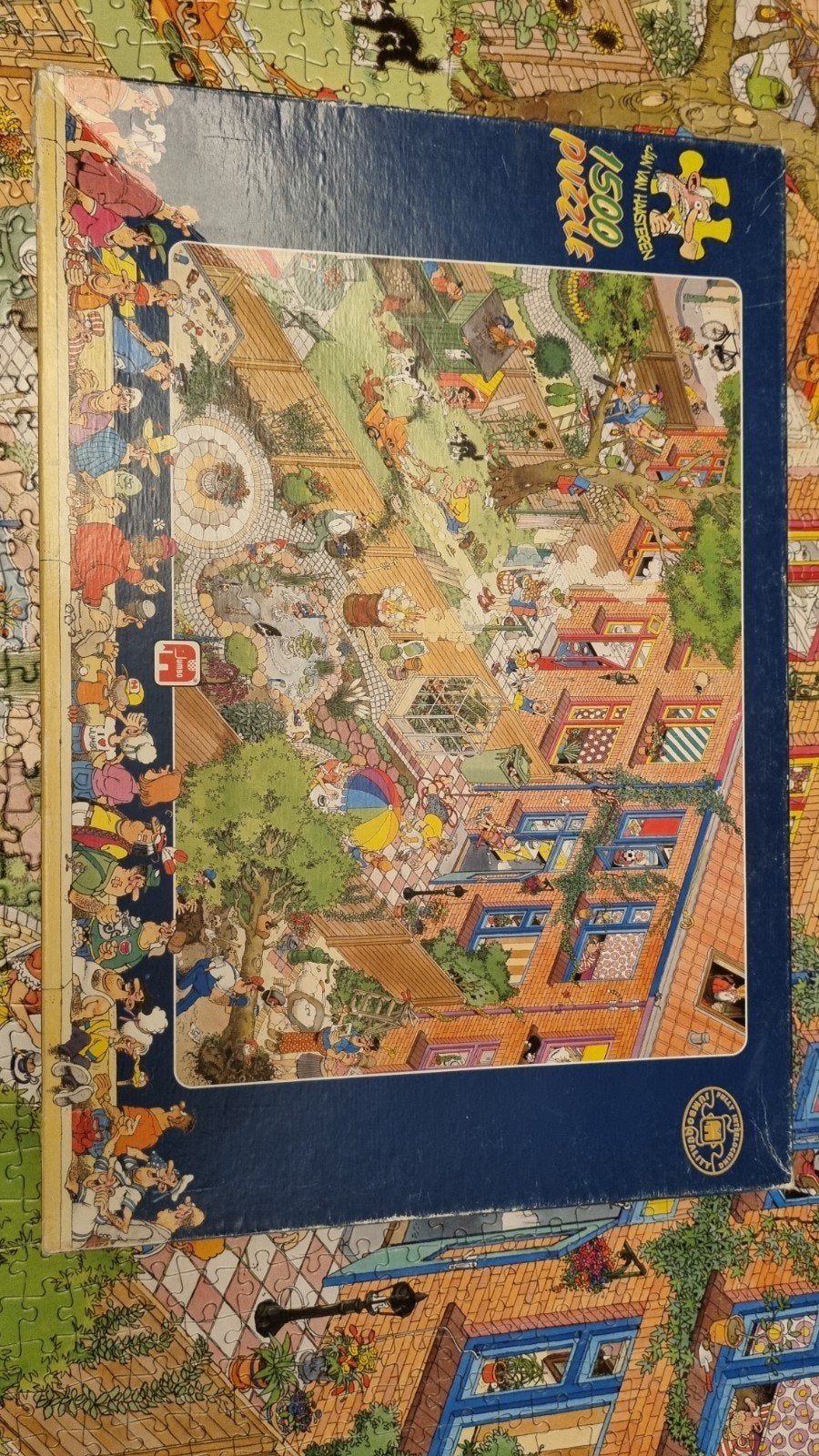 Jan van Haasteren puzzel 1500 stukjes De Buren compleet, Hobby en Vrije tijd, Denksport en Puzzels, Ophalen, 500 t/m 1500 stukjes