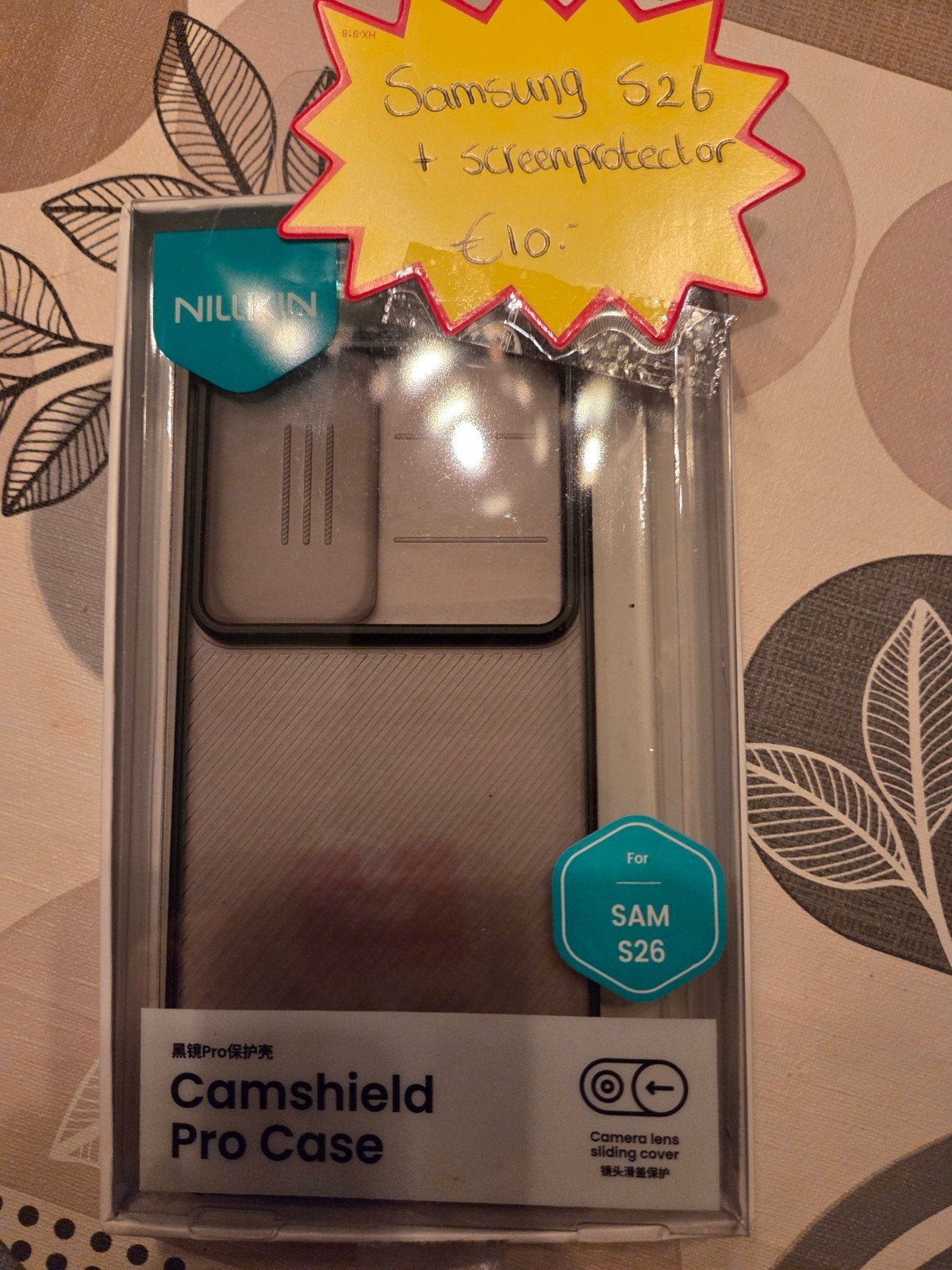 Samsung S26 Hoesje + Screenprotector - Nillkin Camshield, Ophalen of Verzenden, Nieuw, Overige modellen, Hoesje of Tasje