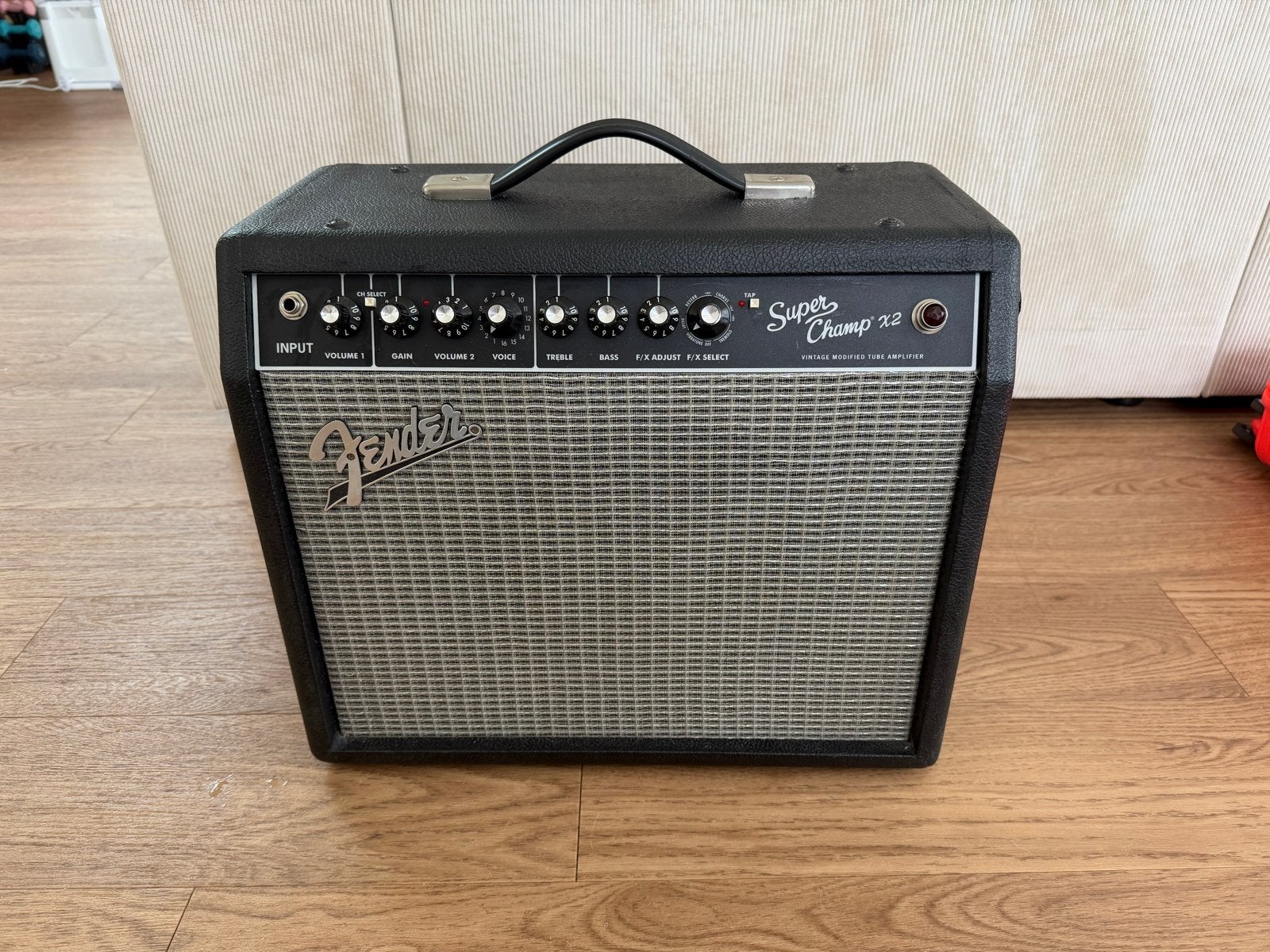 Fender Super Champ X2 gitaarversterker met footswitch, Ophalen of Verzenden, Zo goed als nieuw, Gitaar, Minder dan 50 watt