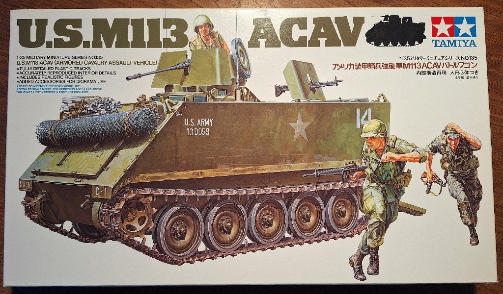 U.S. M113 ACAV - Tamiya 1/35 - Vietnam, Tank, Verzenden, 1:32 tot 1:50, Nieuw