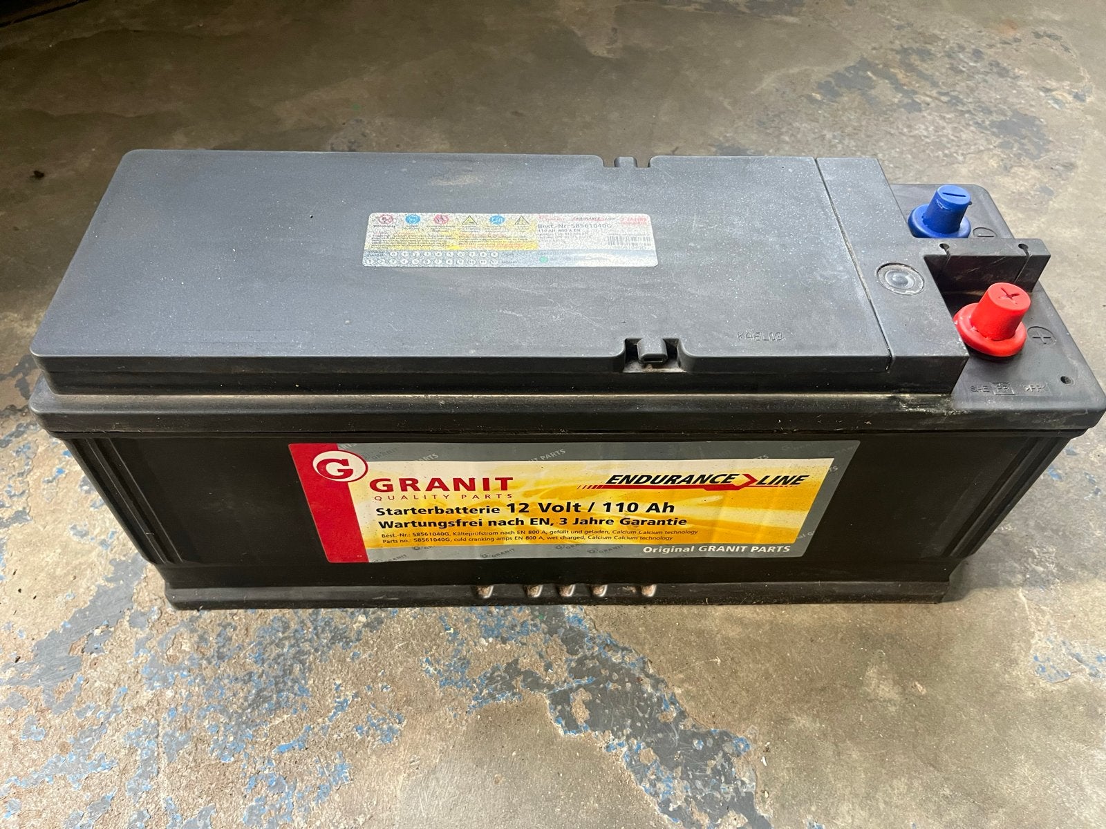 Accu 110 a/h Granit Endurance Line 12V 110Ah Startaccu, Ophalen, Gebruikt, Overige automerken