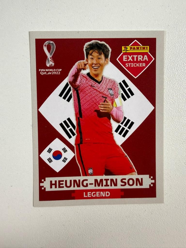 Heung-Min Son Extra Sticker Panini World Cup 2022, Ophalen of Verzenden, Nieuw, Buitenlandse clubs, Poster, Plaatje of Sticker